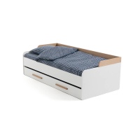 Кровать-кушетка Раздвижная с основанием Arturo 90 x 190 см белый LA REDOUTE INTERIEURS  фото, kupilegko.ru